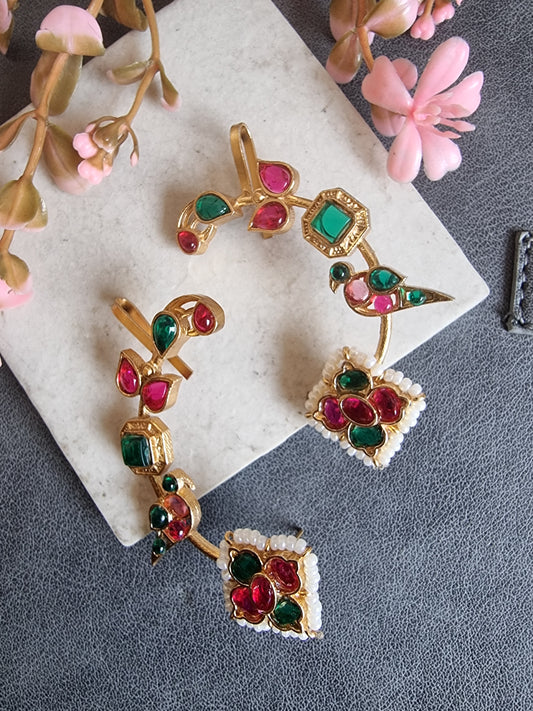 ZOYA GOLD PLATED EARCUFF PAIR
