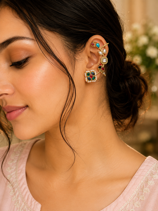 ZOYA GOLD PLATED EARCUFF FOR WOMEN