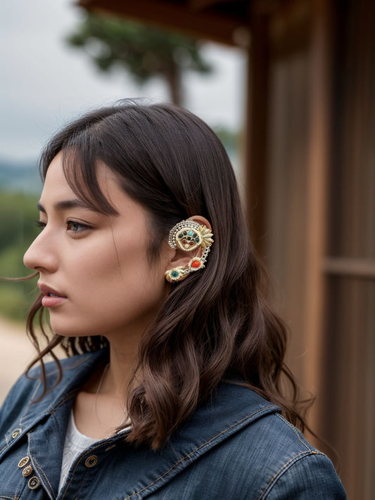 KAVYA MULTI COLOR DUALTONE EARCUFF FOR WOMEN