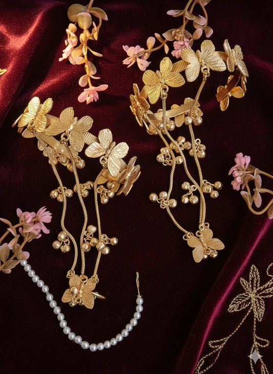 TITLI GHOONGROO KASHMIRI GOLD HATHPHOOL FOR WOMEN