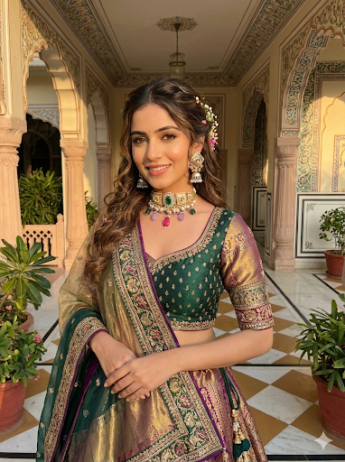 PARI DOUBLET KASHMIRI  GOLD PLATEDCHOKER IN PREMIUM QUALITY