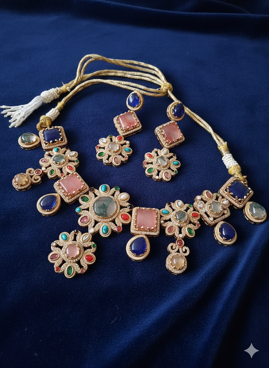 PANCHE FIRE STONE PREMIUM NECKLACE FOR WOMEN