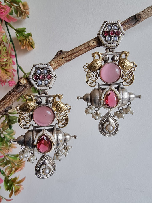 Naaz Long Dualtone Earrings