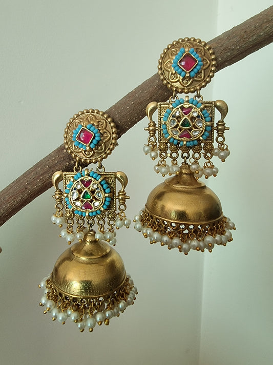 SAMAYRA GOLDPLATED BRASS  EARRINGS FOR WOMEN