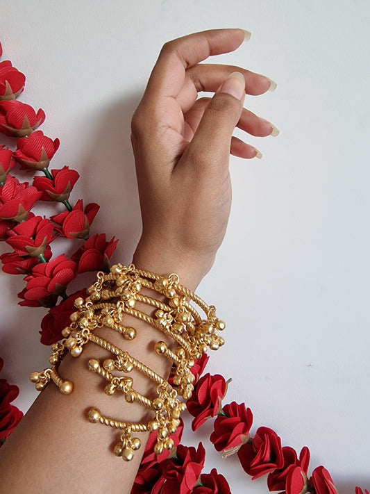 JHANAK GHOONGROO BANGLES SET OF 4