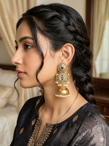 SAMAYRA GOLDPLATED BRASS  EARRINGS FOR WOMEN