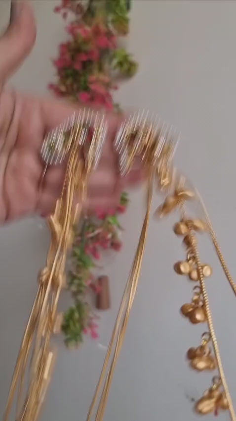 KAHANI LONG GHOONGROO HANDMADE EARRINGS FOR WOMEN