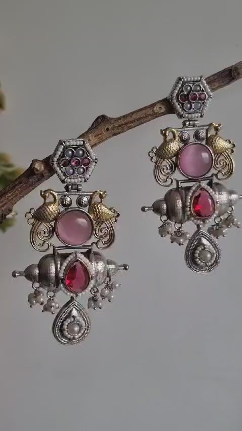 Naaz Long Dualtone Earrings